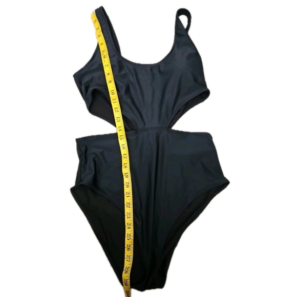 Aerie Womens Black Cut Out One Piece Full Coverage Bathing Suit XL - Picture 15 of 15